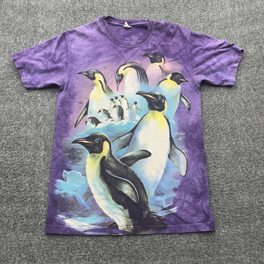 The Mountain Shirt Penguin Graphic Small Animal Nature Birds Purple